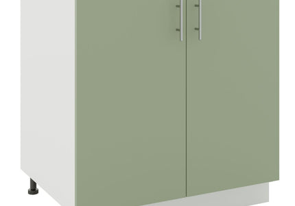 JD Greta Kitchen Adjustable 800mm Base Cabinet - Sage Green Matt