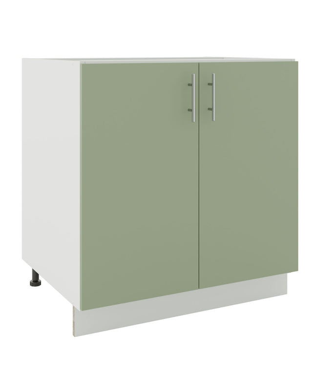 JD Greta Kitchen Adjustable 800mm Base Cabinet - Sage Green Matt