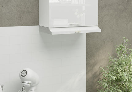 JD Greta Kitchen Wall Bridging Unit 600mm Cabinet - White Gloss