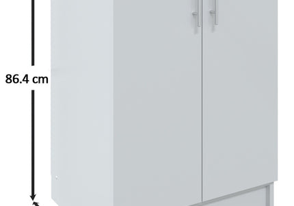 JD Greta NOT Adjustable Kitchen Base Unit 600mm - White Gloss (With Worktop)