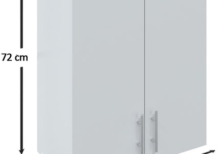 JD Greta Kitchen Wall Unit 600mm Kitchen Cabinet - Dark Grey Matt