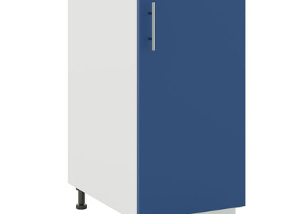 JD Greta Kitchen Adjustable 400mm Base Cabinet - Navy Matt with Worktop