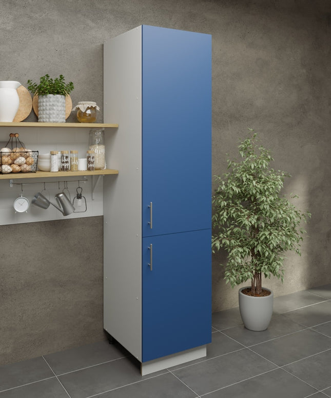 JD Greta Kitchen Adjustable 500mm Tall Base Cabinet - Navy Matt