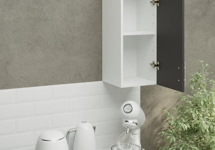 JD Greta Kitchen Wall Unit 300mm Kitchen Cabinet - Dark Grey Matt