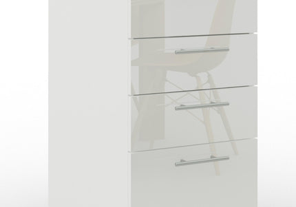 JD Greta Adjustable Legs Kitchen Drawer Unit 400mm - White Gloss
