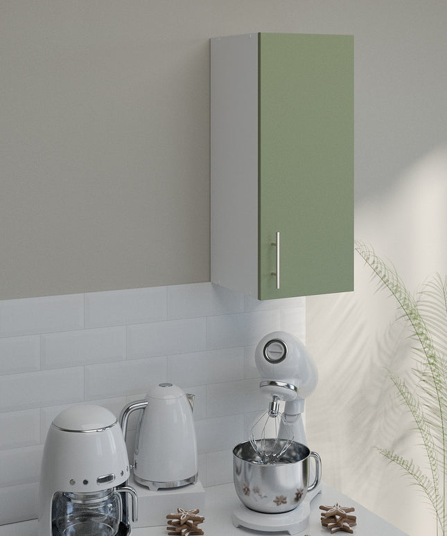 JD Greta Kitchen Wall Unit 300mm Kitchen Cabinet - Sage Green Matt