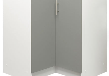 JD Greta NOT Adjustable Kitchen Base Corner Unit - Grey Matt