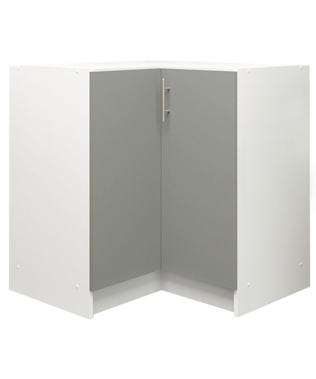 JD Greta NOT Adjustable Kitchen Base Corner Unit - Grey Matt