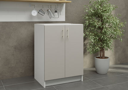 JD Greta Fixed Height Kitchen Base Unit 600mm - Cashmere Matt