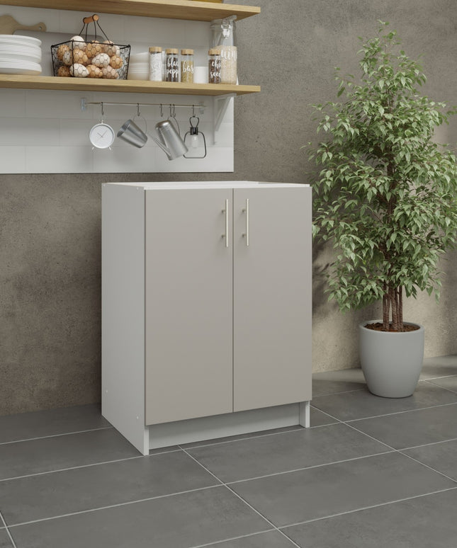 JD Greta Fixed Height Kitchen Base Unit 600mm - Cashmere Matt