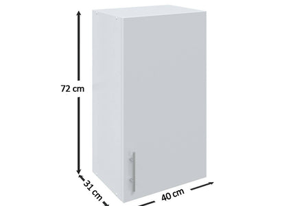 JD Greta Kitchen Wall Unit 400mm Kitchen Cabinet - Cashmere Matt