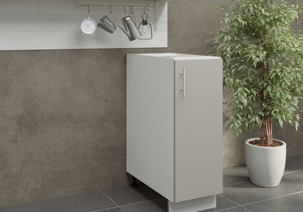 JD Greta Kitchen Adjustable 300mm Base Cabinet - Cashmere Matt