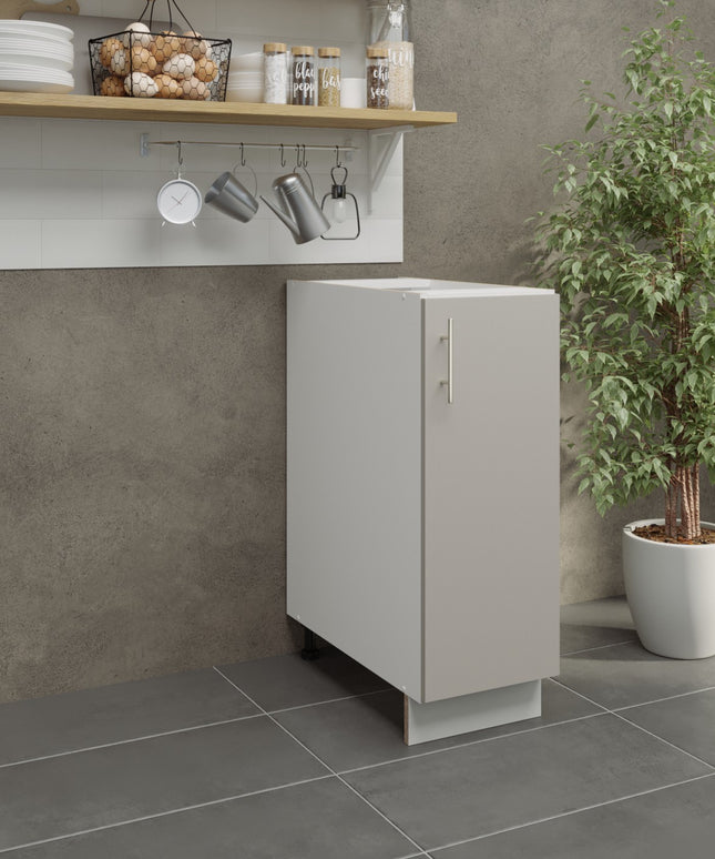 JD Greta Kitchen Adjustable 300mm Base Cabinet - Cashmere Matt