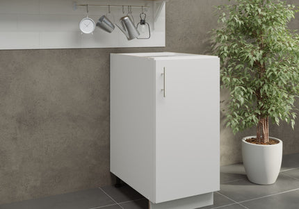 JD Greta Adjustable Legs Kitchen Base Unit 400mm - White Matt