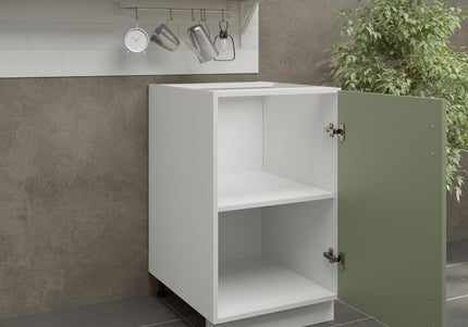 JD Greta Kitchen Adjustable 500mm Base Cabinet - Sage Green Matt