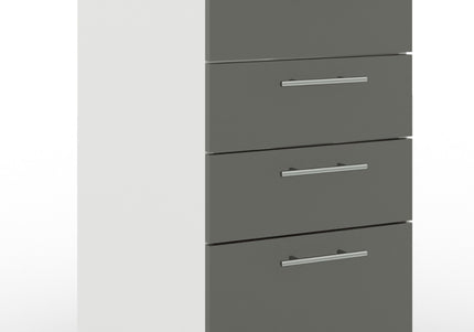JD Greta Adjustable Legs Kitchen Drawer Unit 400mm - Grey Matt