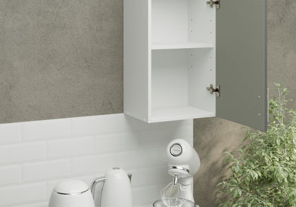 JD Greta Kitchen Wall Unit 400mm Kitchen Cabinet - Grey Matt