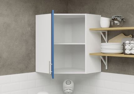 JD Greta Kitchen Wall Corner Unit 600mm Cabinet With Door 60cm - Navy Matt