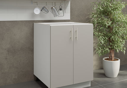 JD Greta Kitchen Adjustable 600mm Base Cabinet - Cashmere Matt