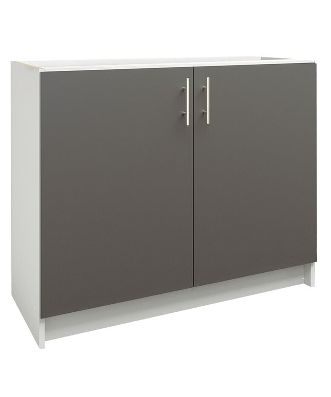 JD Greta NOT Adjustable Kitchen Base Unit 1000mm - Dark Grey Matt