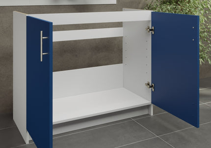 JD Greta Kitchen Fixed Height 1000mm Sink Base Cabinet - Navy Matt