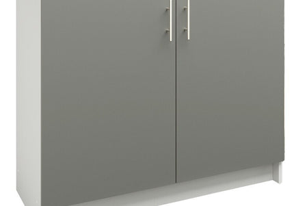 JD Greta NOT Adjustable Kitchen Base Unit 1000mm - Grey Matt (With Worktop)