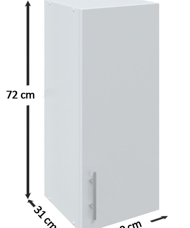 JD Greta Kitchen Wall Unit 300mm Kitchen Cabinet - White Matt
