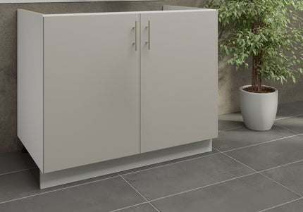 JD Greta Kitchen Adjustable 1000mm Sink Base Cabinet - Cashmere Matt