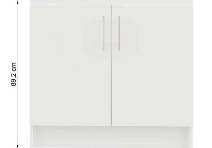 JD Greta 1000mm Utility Sink Unit With Tap Kitchen Base Cabinet - Sage Green