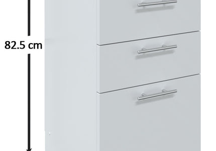 JD Greta NOT Adjustable Kitchen Drawer Unit 400mm - White Gloss