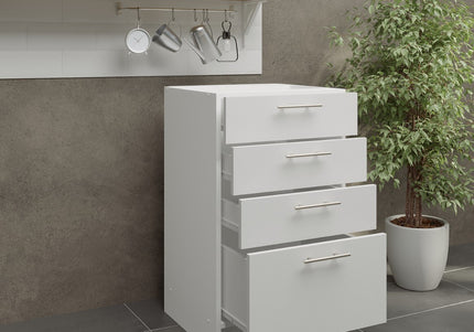 JD Greta NOT Adjustable Kitchen Drawer Unit 500mm - White Matt