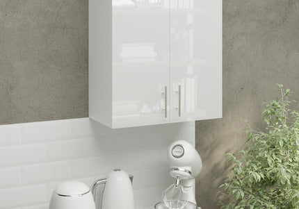 JD Greta Kitchen Wall Unit 600mm Kitchen Cabinet - White Gloss