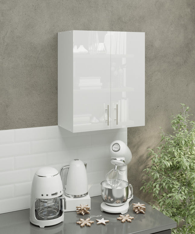 JD Greta Kitchen Wall Unit 600mm Kitchen Cabinet - White Gloss