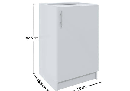 JD Greta Fixed Height Kitchen Base Unit 500mm - Cashmere Matt