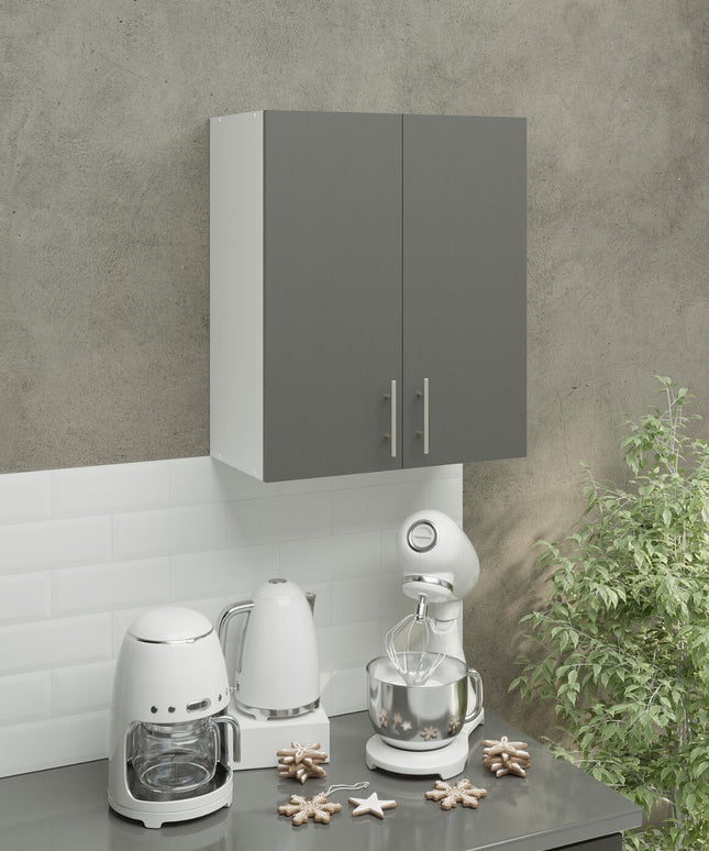 JD Greta Kitchen Wall Unit 600mm Kitchen Cabinet - Grey Matt