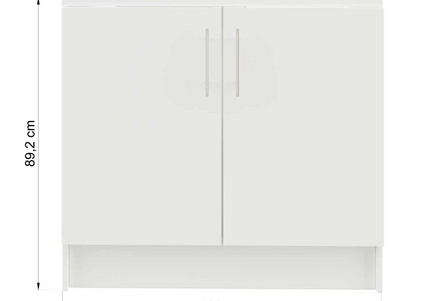 JD Greta 1000mm Utility Room Sink Unit With Tap, Kitchen Base Cabinet - Grey
