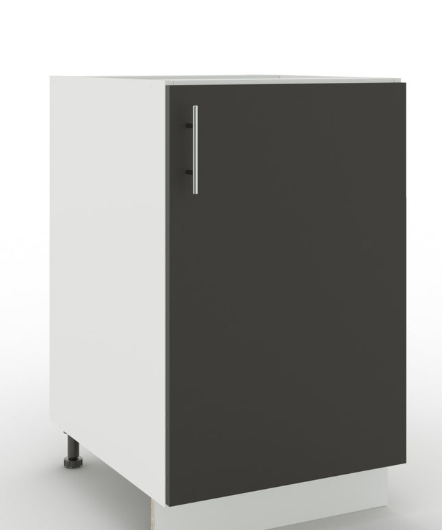 JD Greta Adjustable Legs Kitchen Base Unit 500mm - Dark Grey Matt