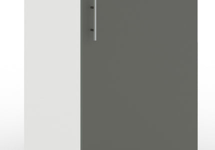 JD Greta Adjustable Kitchen Base Unit 500mm - Grey Matt (With Worktop)