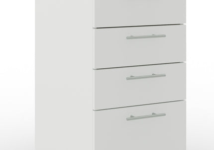 JD Greta Adjustable Legs Kitchen Drawer Unit 400mm - White Matt (With Worktop)