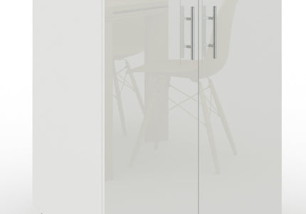 JD Greta Adjustable Kitchen Base Unit 600mm - White Gloss (With Worktop)