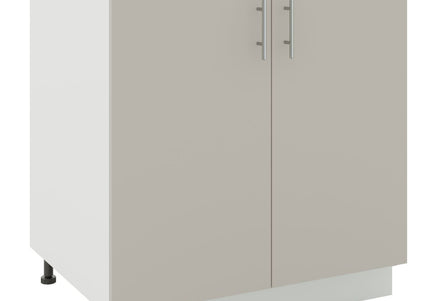 JD Greta Kitchen Adjustable 800mm Base Cabinet - Cashmere Matt