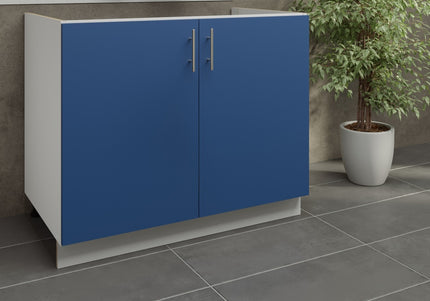 JD Greta Kitchen Adjustable 1000mm Sink Cabinet - Navy Matt