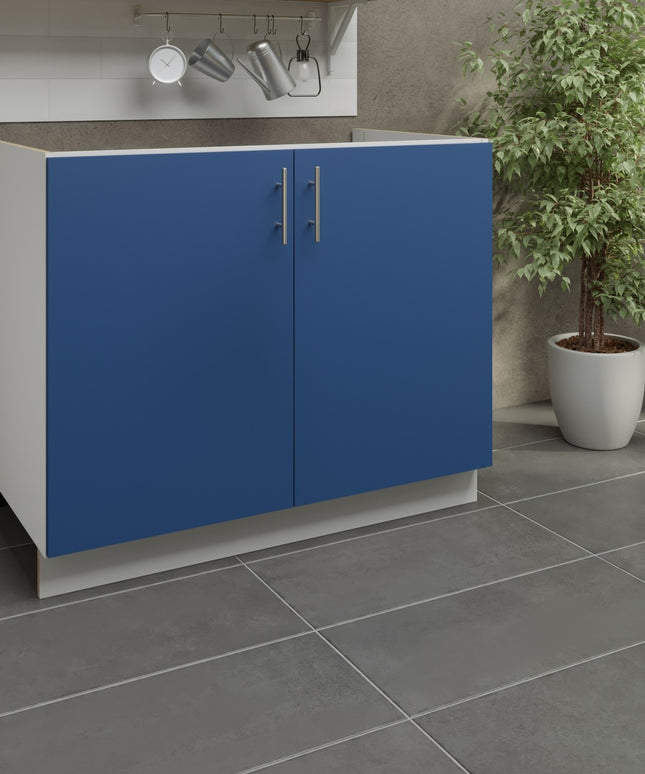 JD Greta Kitchen Adjustable 1000mm Sink Cabinet - Navy Matt
