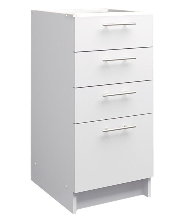 JD Greta NOT Adjustable Kitchen Drawer Unit 400mm - White Matt