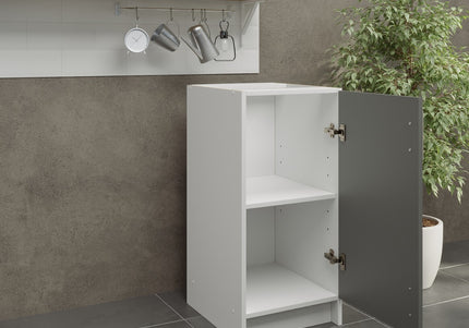 JD Greta NOT Adjustable Kitchen Base Unit 400mm - Grey Matt