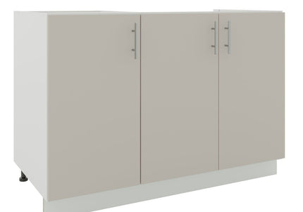 JD Greta Kitchen Adjustable 1200mm Sink Base Cabinet - Cashmere Matt