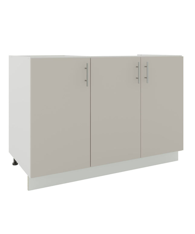 JD Greta Kitchen Adjustable 1200mm Sink Base Cabinet - Cashmere Matt