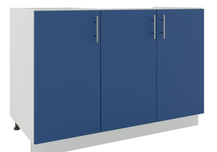 JD Greta Kitchen Adjustable 1200mm Sink Base Cabinet - Navy Matt