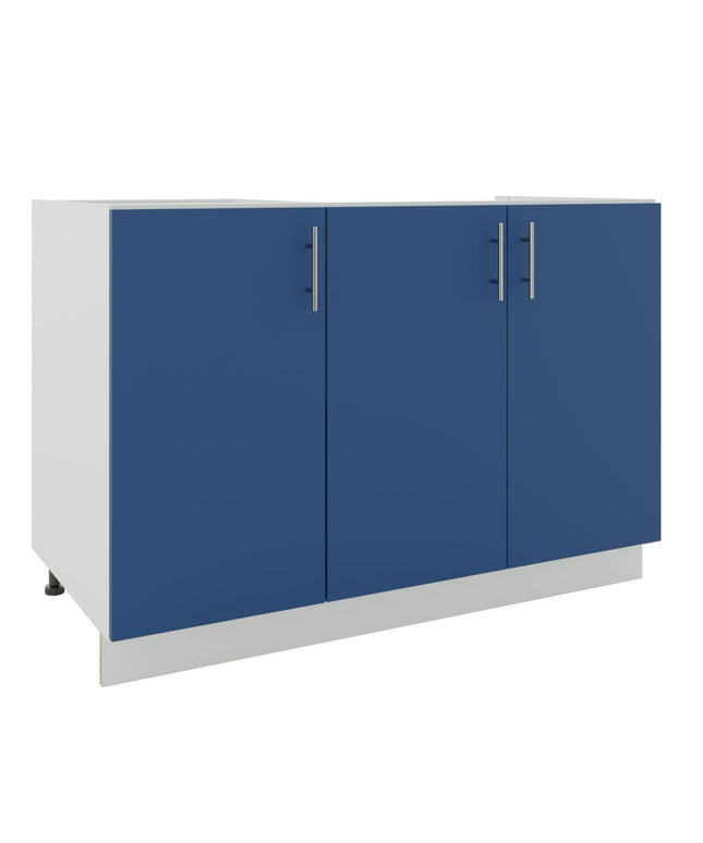 JD Greta Kitchen Adjustable 1200mm Sink Base Cabinet - Navy Matt