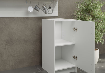JD Greta NOT Adjustable Kitchen Base Unit 400mm - White Matt